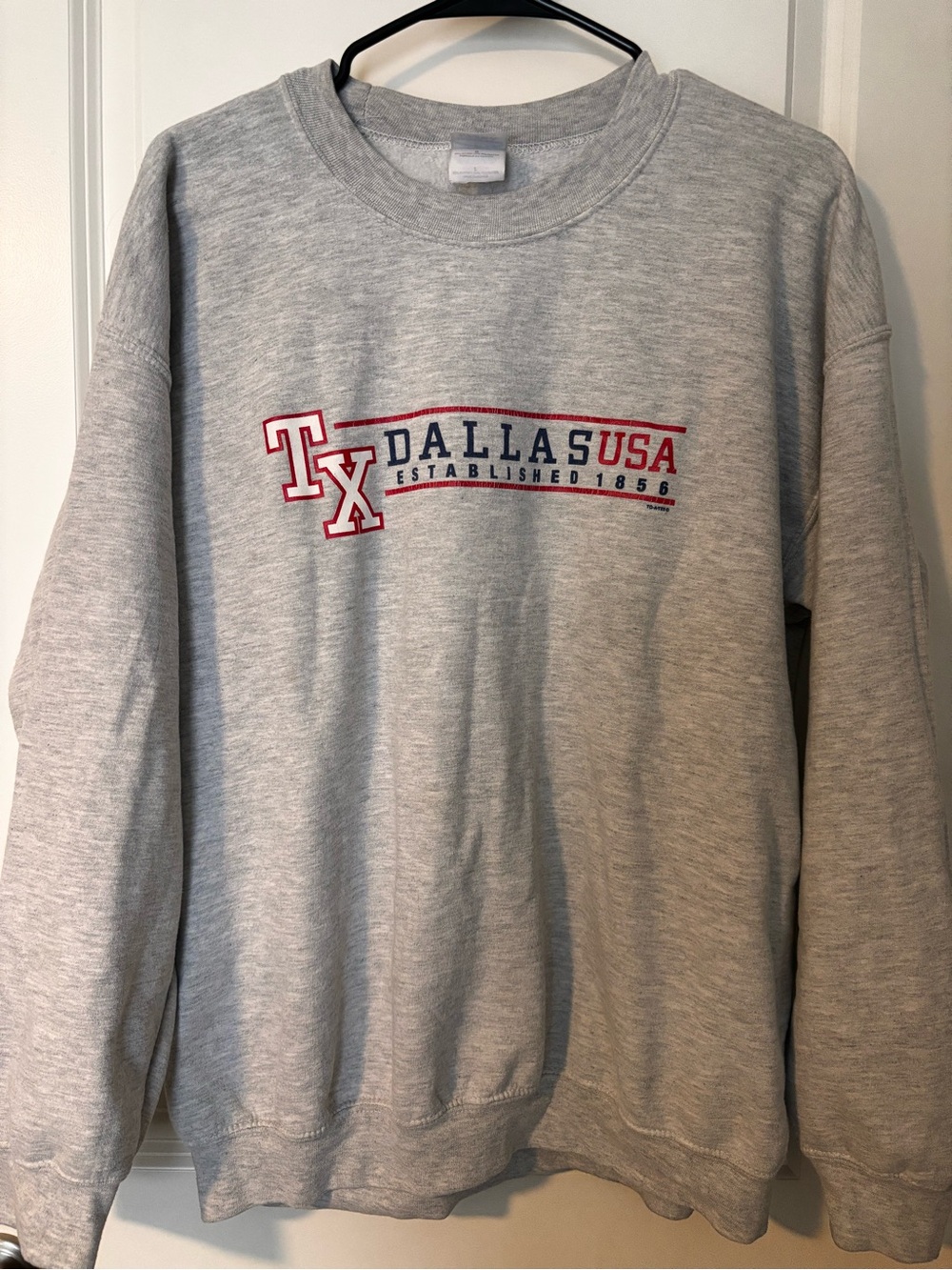 Vintage Dallas USA TX Crewneck Sweatshirt - Gray “Heavyweight” Cotton